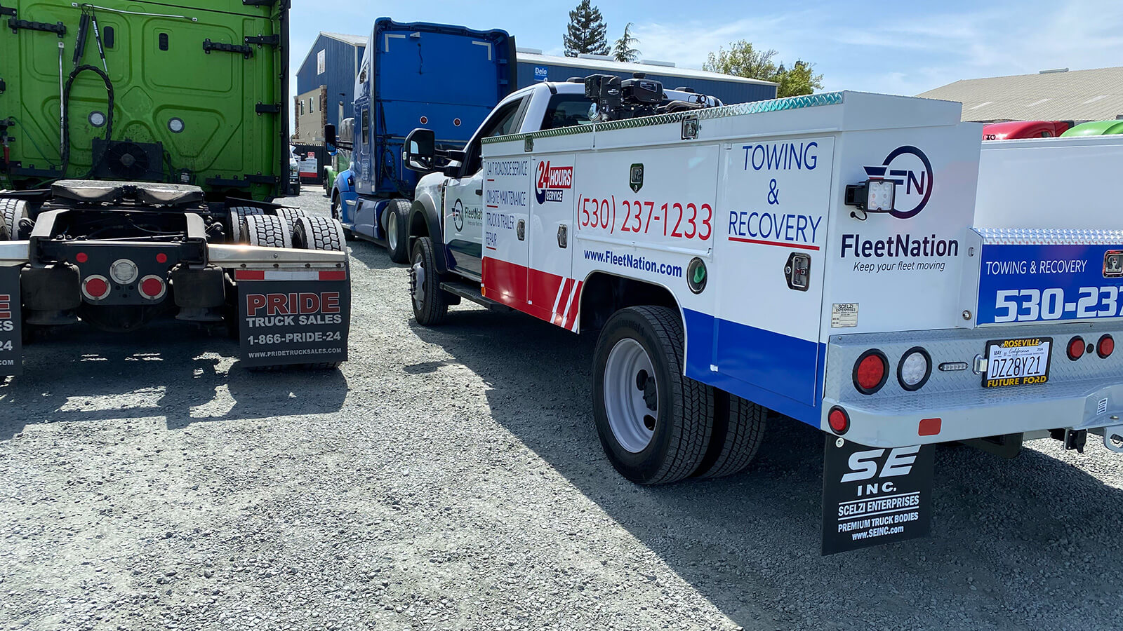 FleetNation service trucks ready for roadside assistance and repair